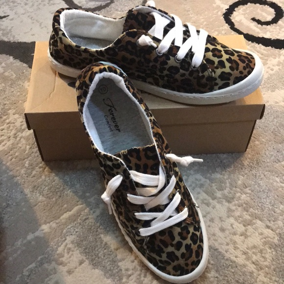 forever link leopard sneakers